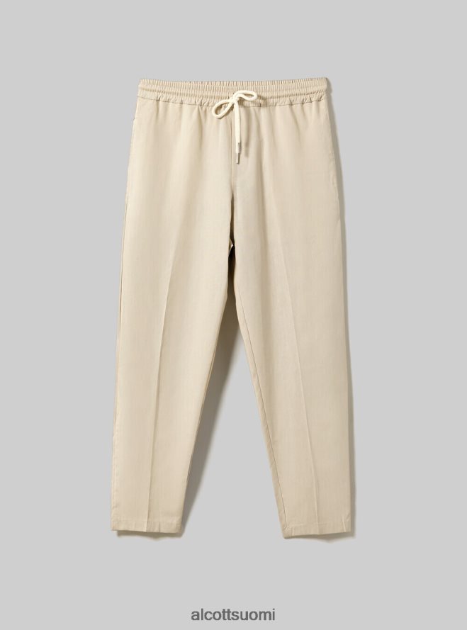 vaatetus fi Alcott miehet pantaloni jogger misto lino wh1 luonnonvalkoinen HL28P0899
