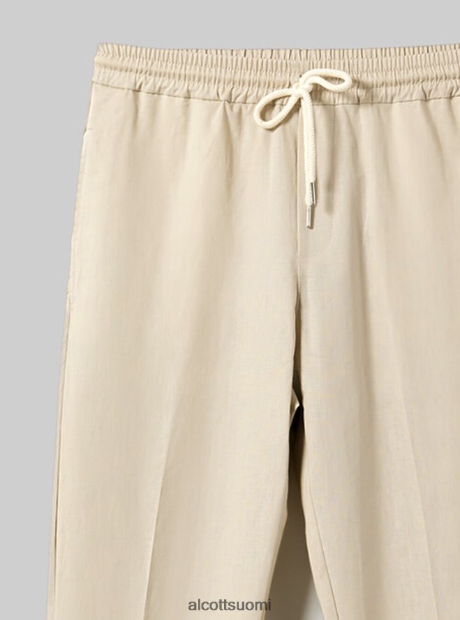 vaatetus fi Alcott miehet pantaloni jogger misto lino wh1 luonnonvalkoinen HL28P0899