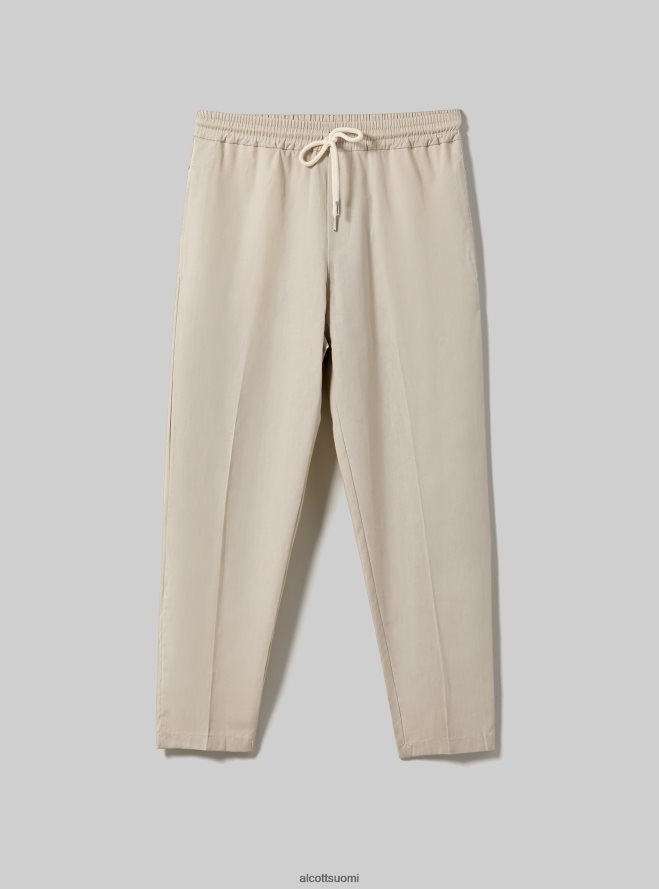 vaatetus fi Alcott miehet pantaloni jogger misto lino wh1 luonnonvalkoinen HL28P0922