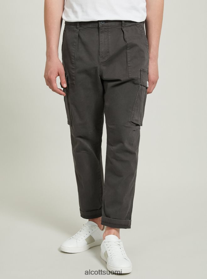 vaatetus fi Alcott miehet pantaloni lasti twill venyttää gy2 harmaa keskikokoinen HL28P01029