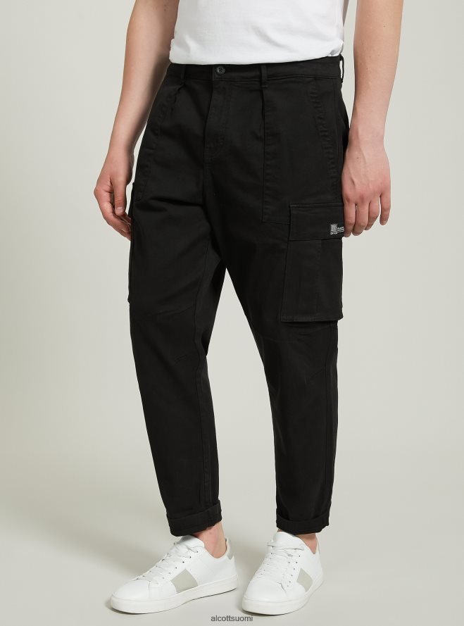 vaatetus fi Alcott miehet pantaloni lasti twill venyttää gy2 harmaa keskikokoinen HL28P01099