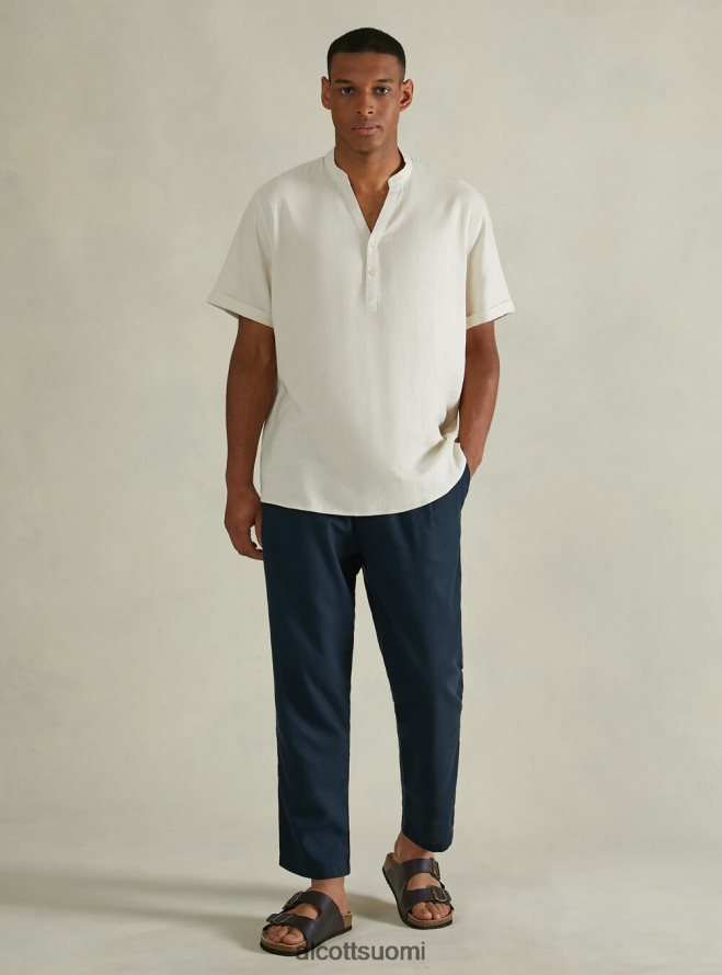 vaatetus fi Alcott miehet pellavasekoitehousut kiristysnyörillä vyötäröllä bg2 beige keskikokoinen HL28P0831