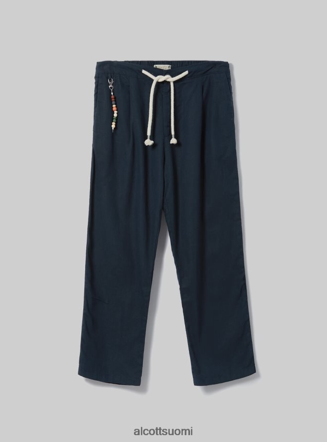 vaatetus fi Alcott miehet pellavasekoitehousut kiristysnyörillä vyötäröllä bg2 beige keskikokoinen HL28P0831