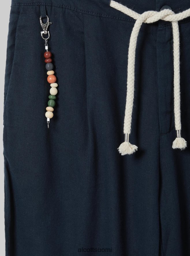 vaatetus fi Alcott miehet pellavasekoitehousut kiristysnyörillä vyötäröllä bg2 beige keskikokoinen HL28P0831