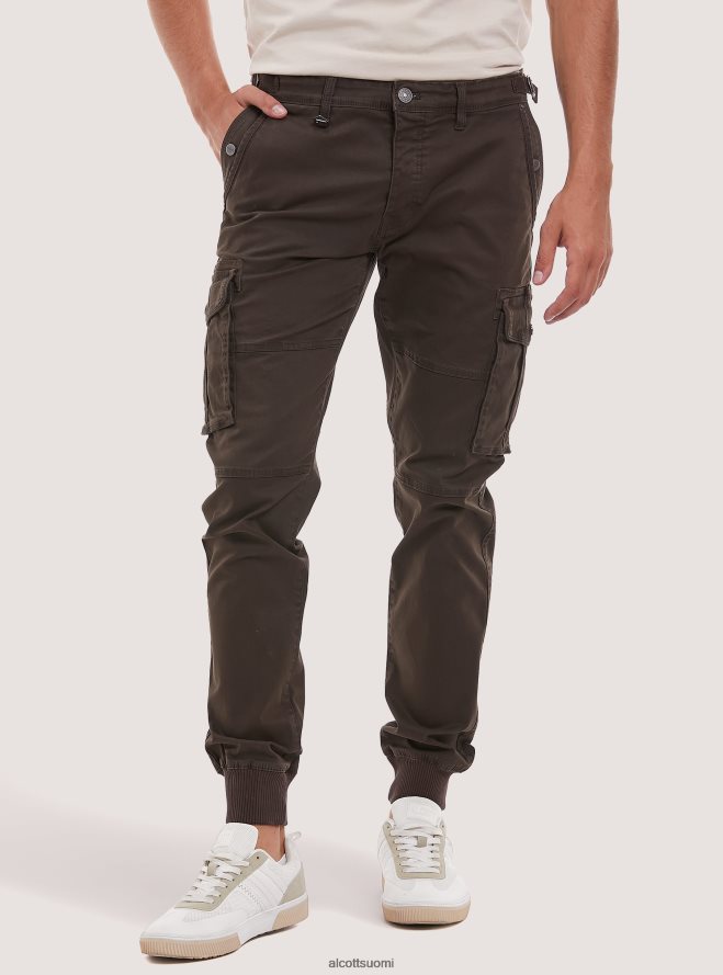 vaatetus fi Alcott miehet puuvillaiset cargo-housut kuminauhalla bg3 beige valo HL28P0803