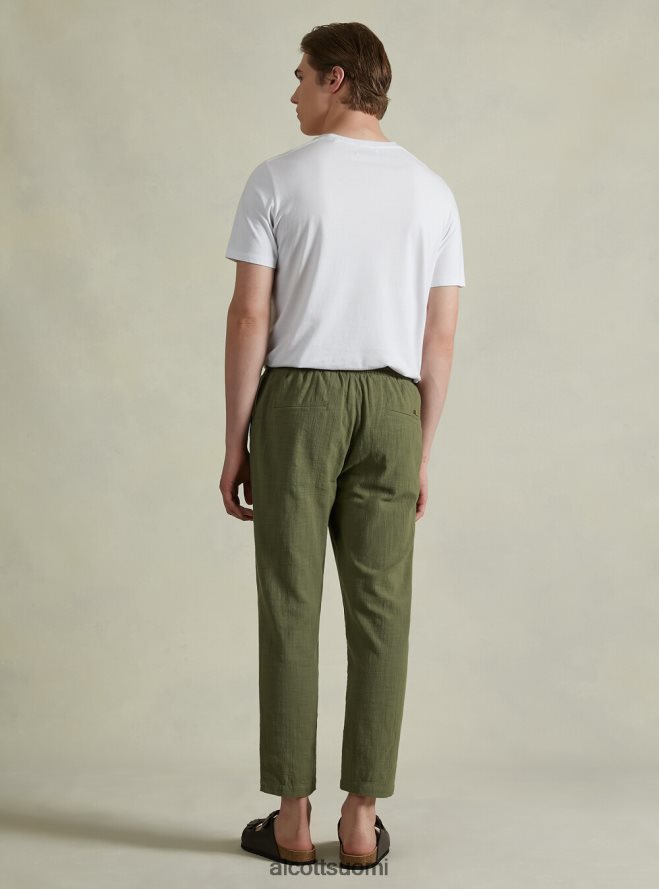 vaatetus fi Alcott miehet puuvillaiset housut kiristysnyörillä vyötäröllä wh1 luonnonvalkoinen HL28P0704