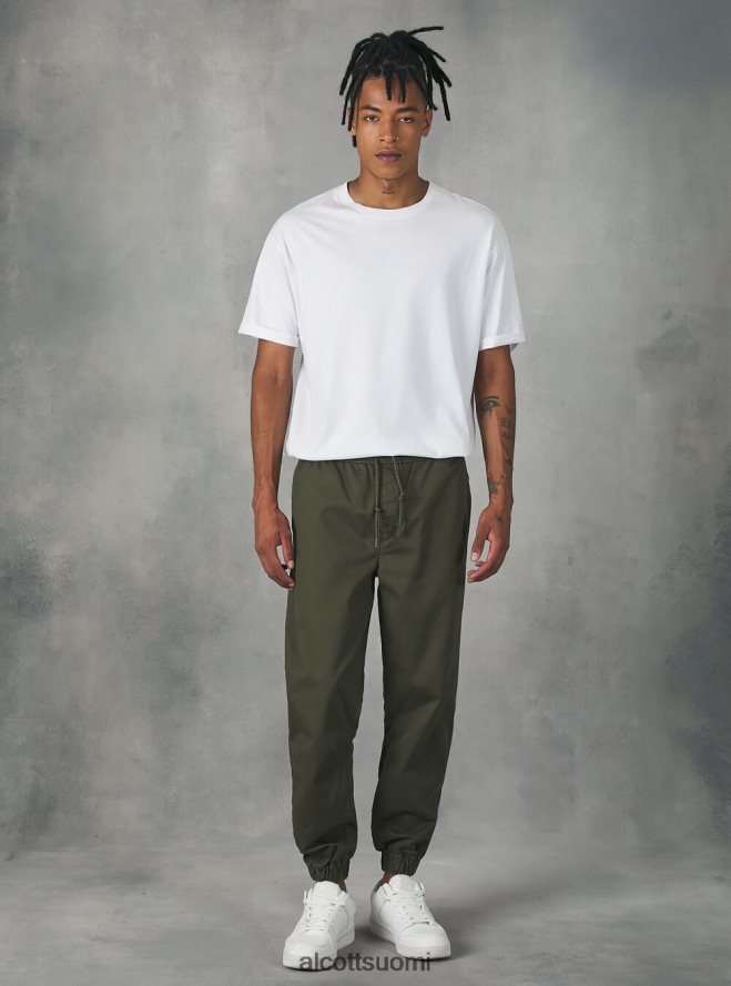 vaatetus fi Alcott miehet puuvillaiset lenkkeilyhousut kuminauhalla ja kiristysnyörillä ky2 kaky medium HL28P0997