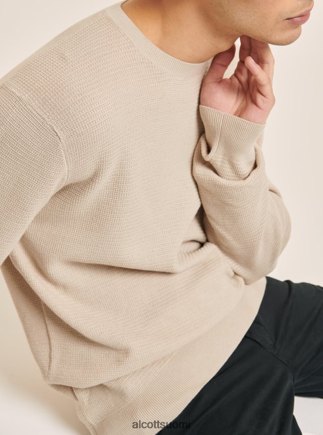 vaatetus fi Alcott miehet kuvioitu puuvillainen pyöreäpääntiepusero na1 laivasto tumma HL28P01035