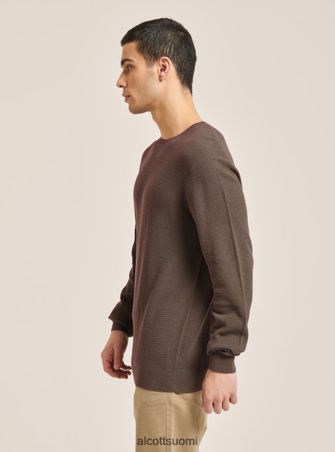 vaatetus fi Alcott miehet kuvioitu puuvillainen pyöreäpääntiepusero na1 laivasto tumma HL28P01155