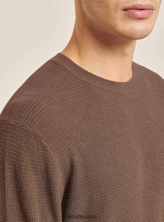 vaatetus fi Alcott miehet kuvioitu puuvillainen pyöreäpääntiepusero na1 laivasto tumma HL28P01155