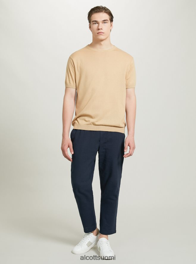 vaatetus fi Alcott miehet lyhythihainen puuvillapusero bk1 musta HL28P01042