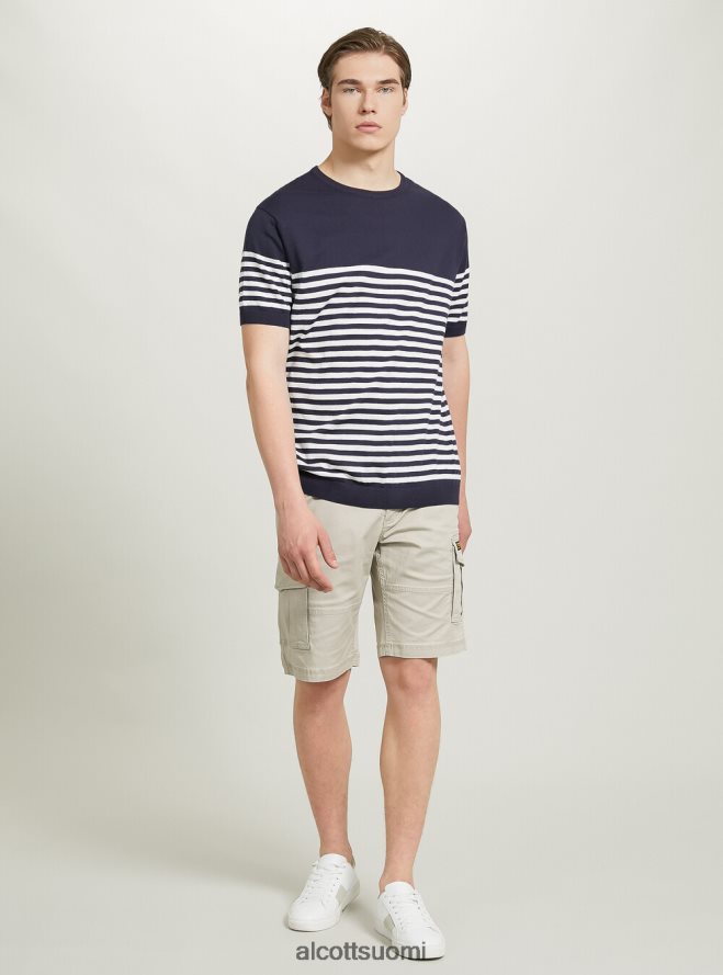 vaatetus fi Alcott miehet lyhythihainen puuvillapusero bk1 musta HL28P0633