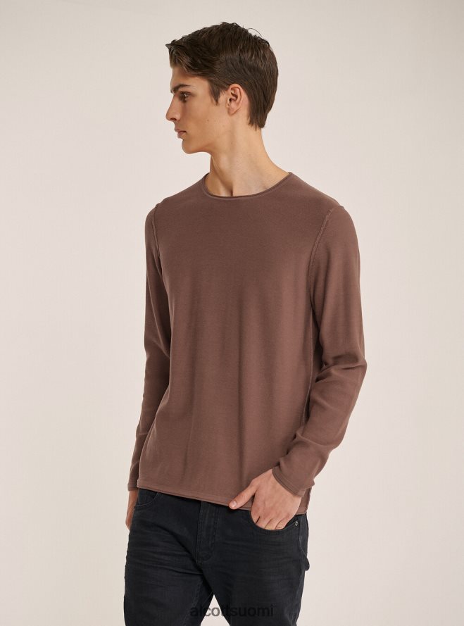 vaatetus fi Alcott miehet raa'an leikattu villapaita rullapääntiellä az2 azzurre medium HL28P0984