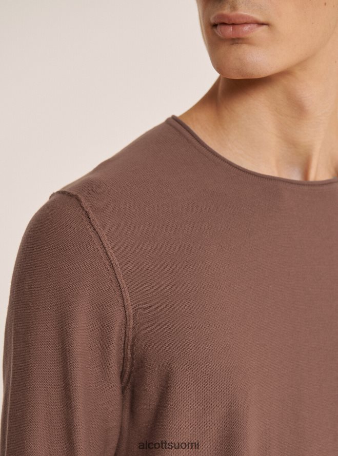 vaatetus fi Alcott miehet raa'an leikattu villapaita rullapääntiellä az2 azzurre medium HL28P0984