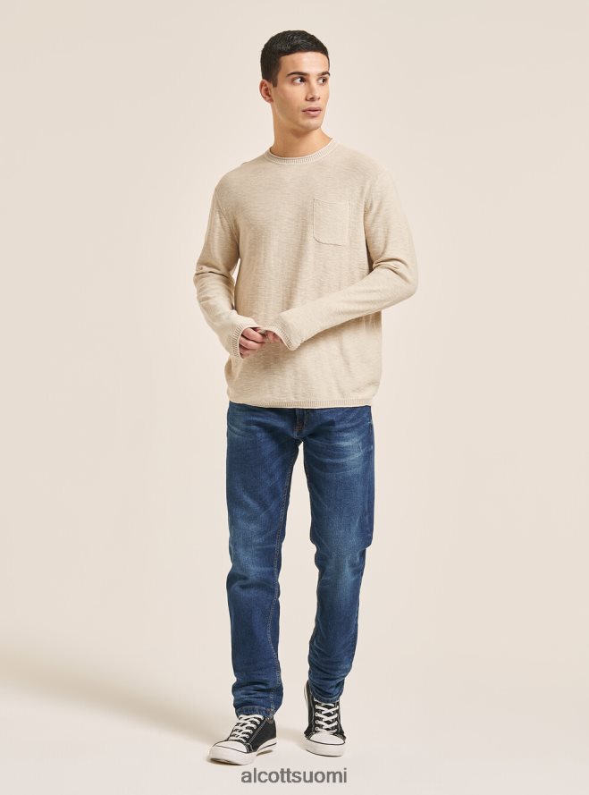 vaatetus fi Alcott miehet villapaita, jossa rullapääntie ja rintatasku bk2 merirosvo musta HL28P0837