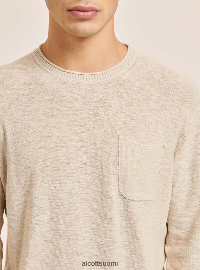 vaatetus fi Alcott miehet villapaita, jossa rullapääntie ja rintatasku bk2 merirosvo musta HL28P0837