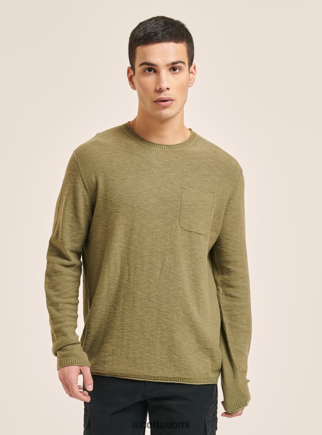 vaatetus fi Alcott miehet villapaita, jossa rullapääntie ja rintatasku bk2 merirosvo musta HL28P0850