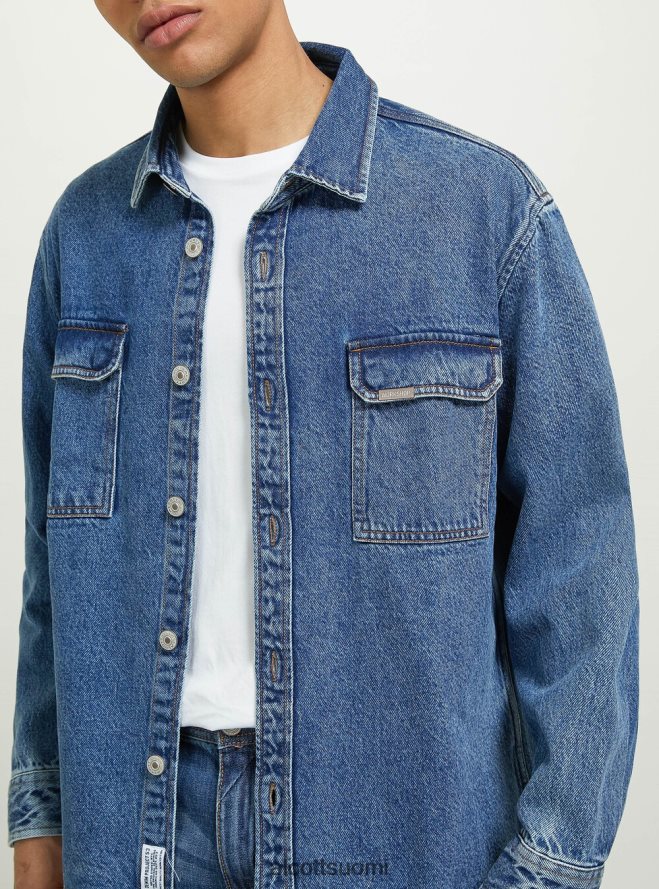 vaatetus fi Alcott miehet camicia denim oversize con tasconi d006 taivaansininen HL28P0641