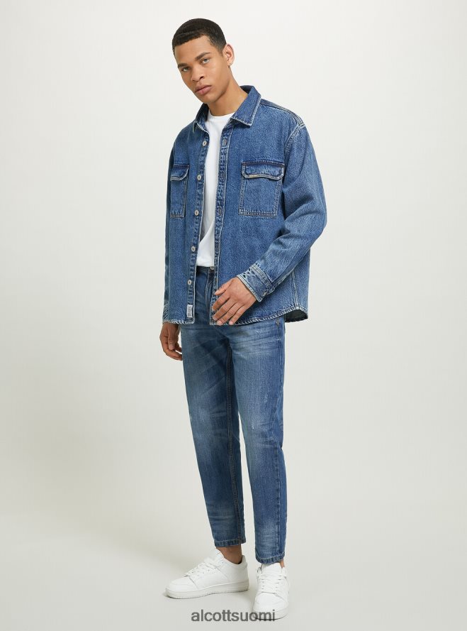 vaatetus fi Alcott miehet camicia denim oversize con tasconi d006 taivaansininen HL28P0641