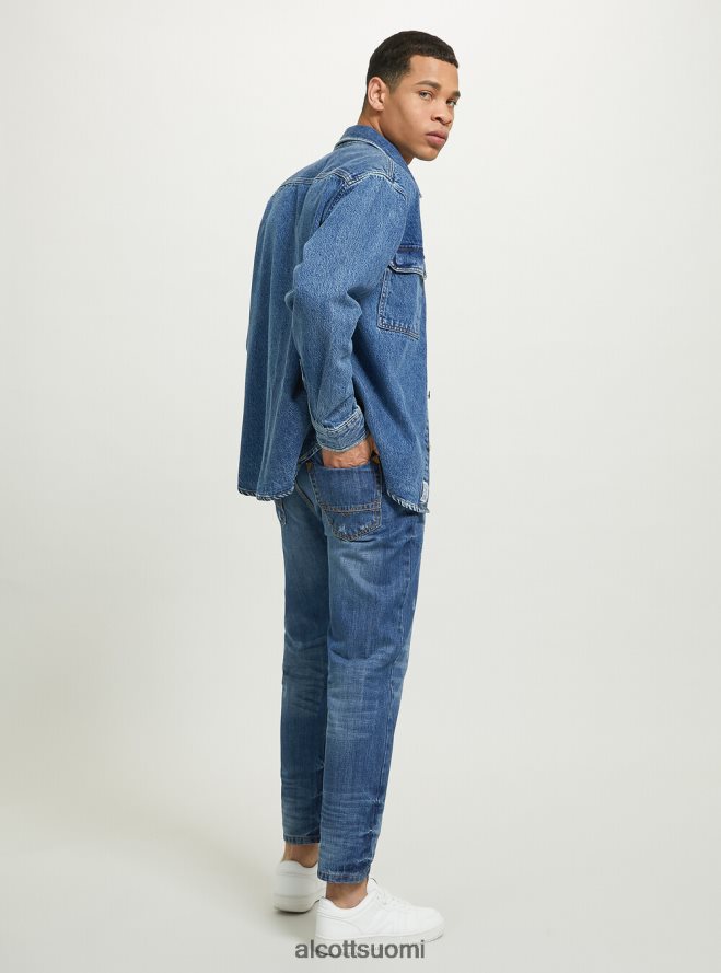 vaatetus fi Alcott miehet camicia denim oversize con tasconi d006 taivaansininen HL28P0641