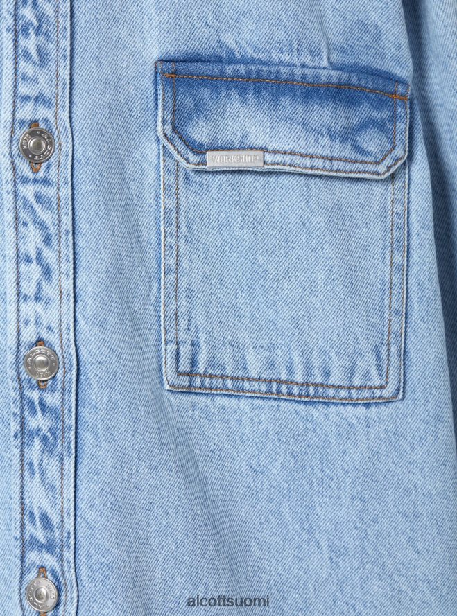 vaatetus fi Alcott miehet camicia denim oversize con tasconi d006 taivaansininen HL28P0672