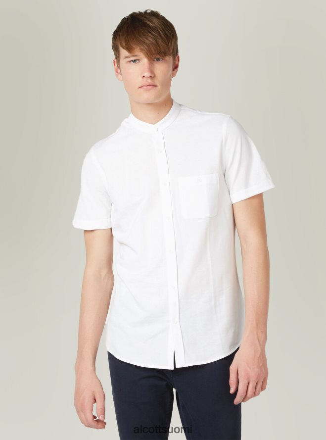 vaatetus fi Alcott miehet camicia di piquet con collo coreano sininen HL28P0844