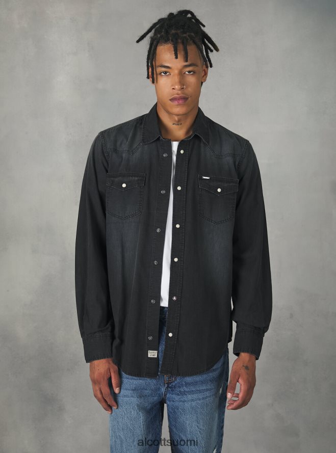 vaatetus fi Alcott miehet farkkupaita musta HL28P01163