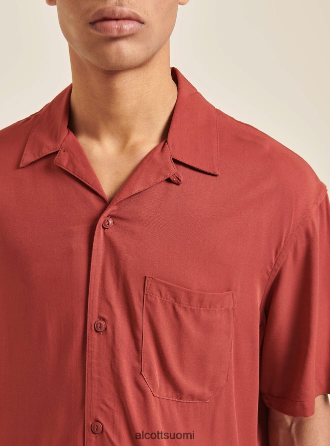 vaatetus fi Alcott miehet lyhythihainen paita keilakaulus c322 bordeaux HL28P0973