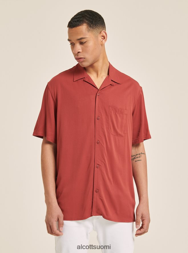 vaatetus fi Alcott miehet lyhythihainen paita keilakaulus c322 bordeaux HL28P0973