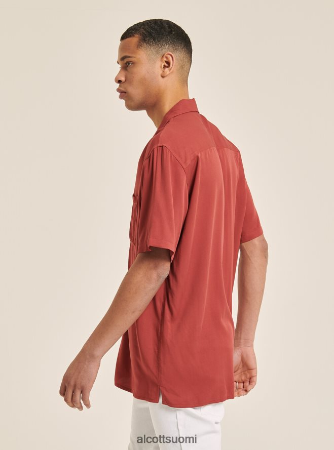 vaatetus fi Alcott miehet lyhythihainen paita keilakaulus c322 bordeaux HL28P0973