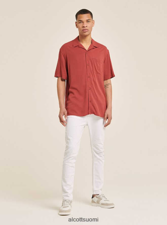 vaatetus fi Alcott miehet lyhythihainen paita keilakaulus c322 bordeaux HL28P0973