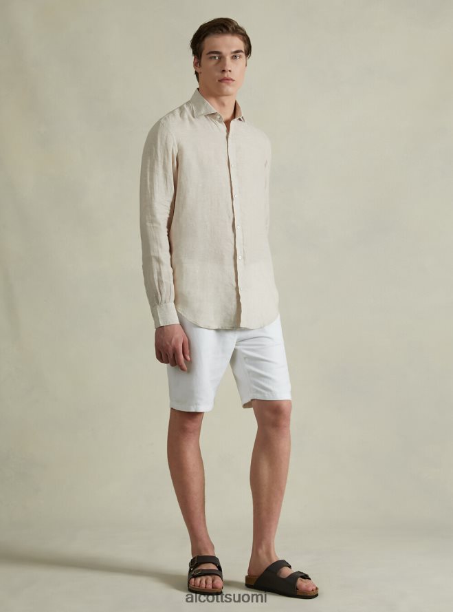 vaatetus fi Alcott miehet pitkähihainen puhdas pellavapaita az3 azurre valo HL28P0612