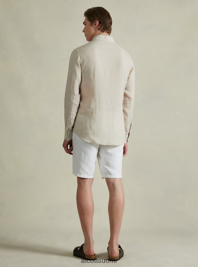 vaatetus fi Alcott miehet pitkähihainen puhdas pellavapaita az3 azurre valo HL28P0612