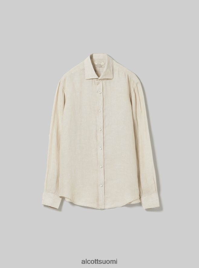 vaatetus fi Alcott miehet pitkähihainen puhdas pellavapaita az3 azurre valo HL28P0612