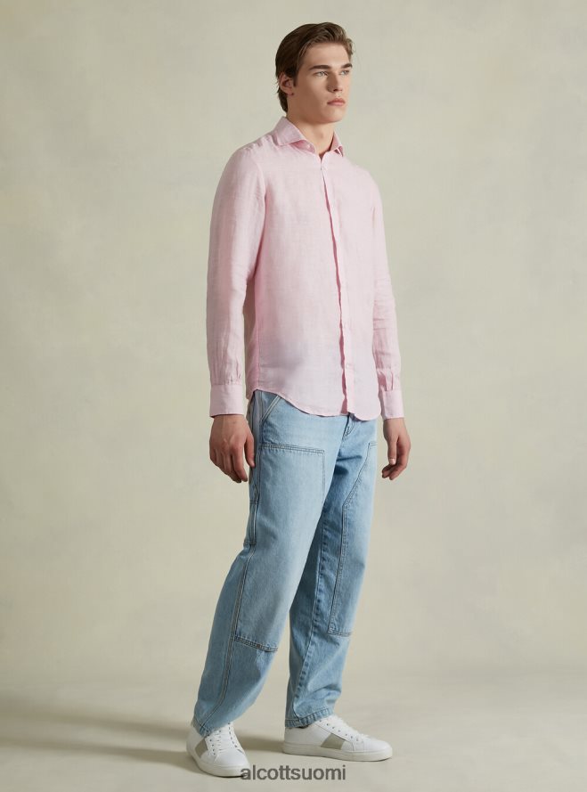 vaatetus fi Alcott miehet pitkähihainen puhdas pellavapaita az3 azurre valo HL28P0706