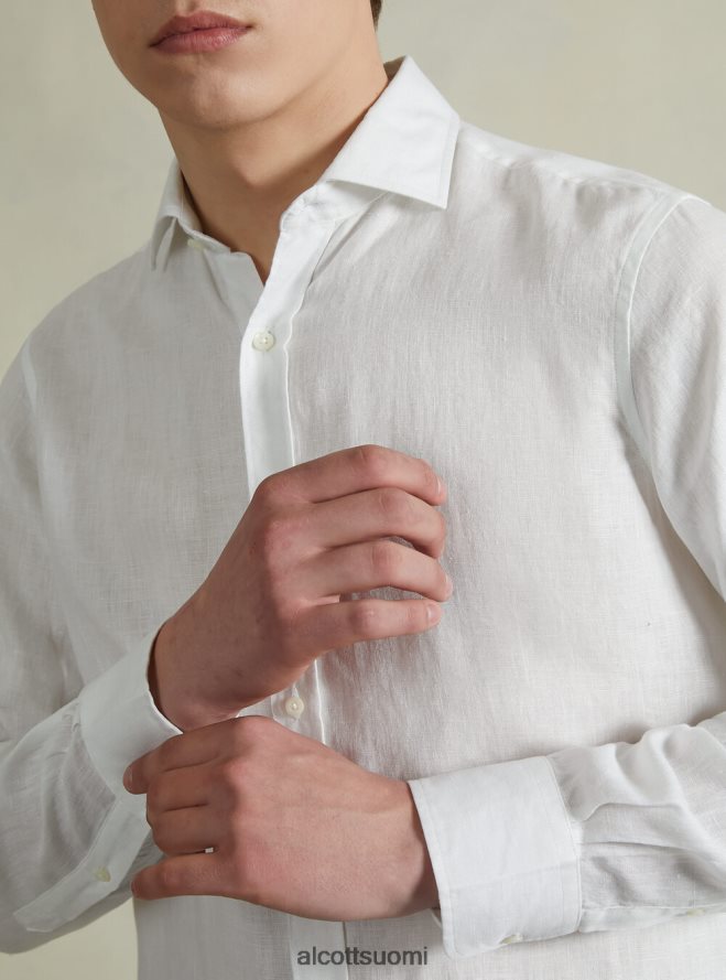 vaatetus fi Alcott miehet pitkähihainen puhdas pellavapaita az3 azurre valo HL28P0707