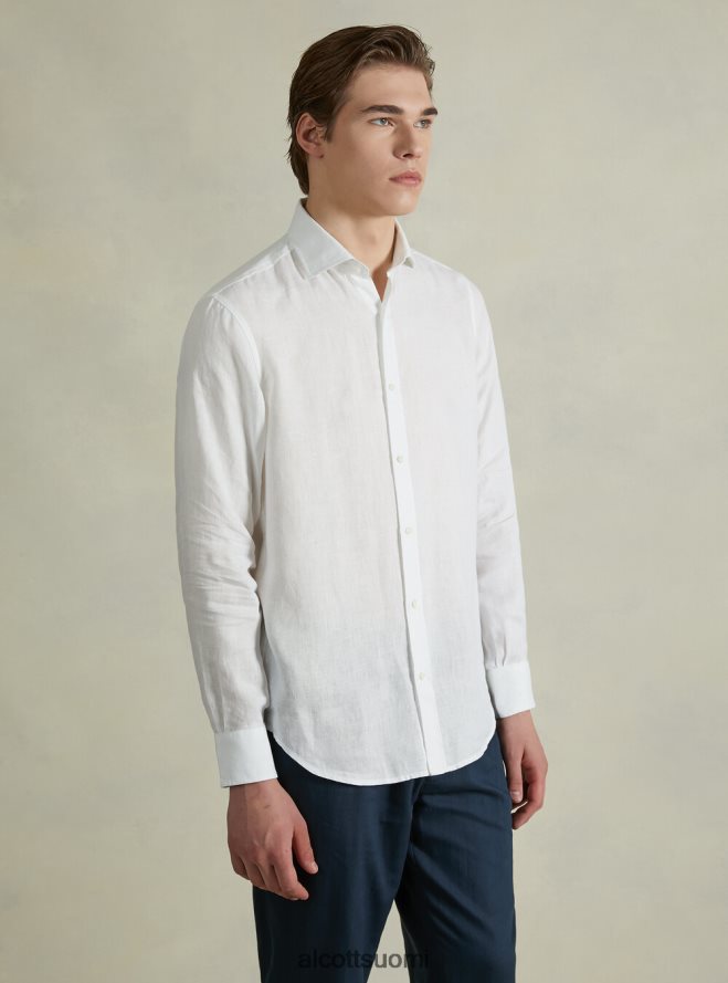 vaatetus fi Alcott miehet pitkähihainen puhdas pellavapaita az3 azurre valo HL28P0707