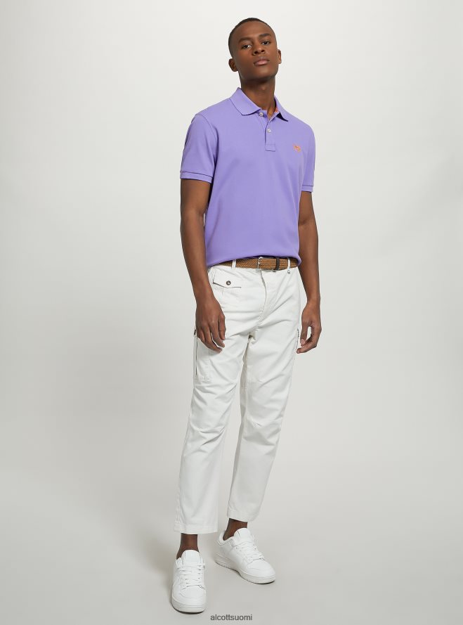 vaatetus fi Alcott miehet puuvillainen pikee poolopaita brodeerauksella wh3 valkoinen HL28P01023