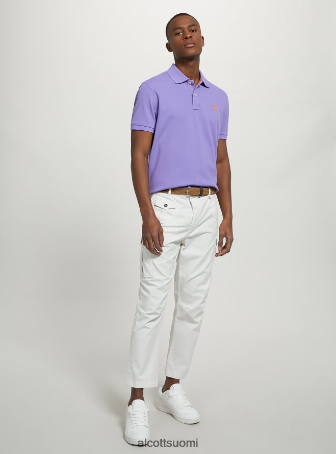 vaatetus fi Alcott miehet puuvillainen pikee poolopaita brodeerauksella wh3 valkoinen HL28P01023