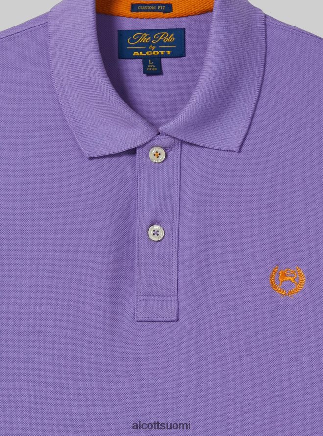 vaatetus fi Alcott miehet puuvillainen pikee poolopaita brodeerauksella wh3 valkoinen HL28P01023