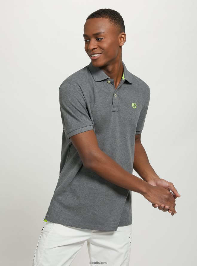 vaatetus fi Alcott miehet puuvillainen pikee poolopaita brodeerauksella wh3 valkoinen HL28P01142