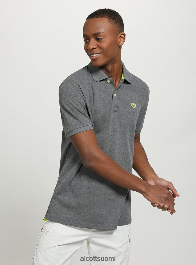 vaatetus fi Alcott miehet puuvillainen pikee poolopaita brodeerauksella wh3 valkoinen HL28P01142