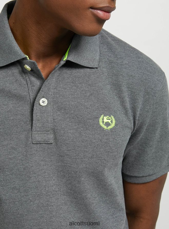 vaatetus fi Alcott miehet puuvillainen pikee poolopaita brodeerauksella wh3 valkoinen HL28P01142