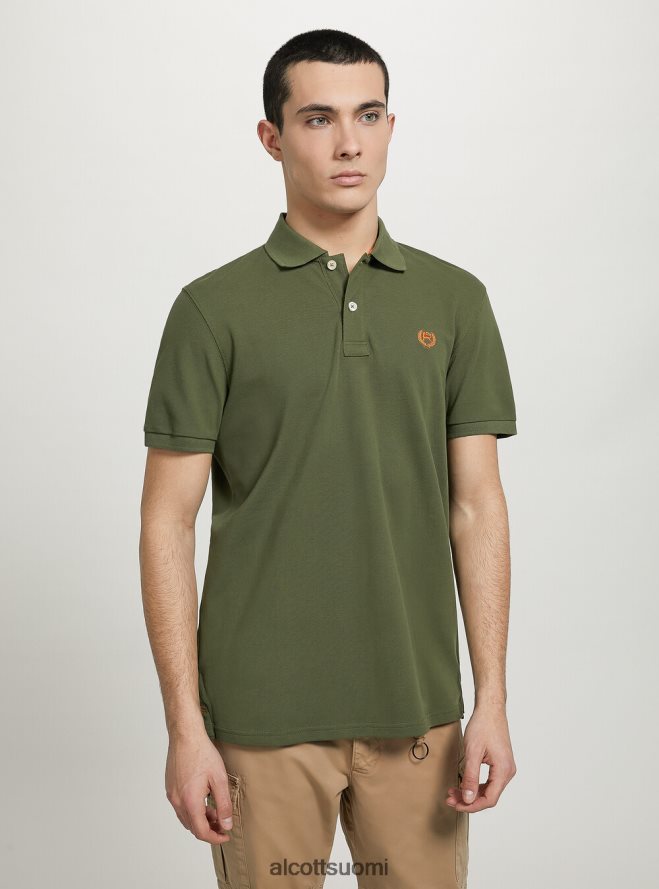 vaatetus fi Alcott miehet puuvillainen pikee poolopaita brodeerauksella wh3 valkoinen HL28P01159