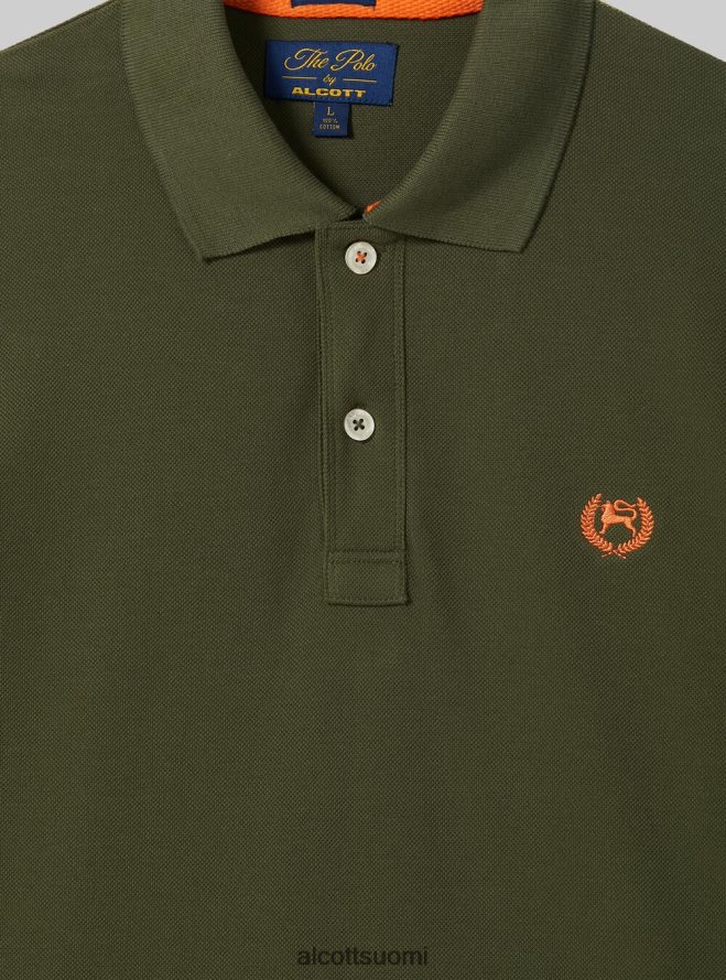 vaatetus fi Alcott miehet puuvillainen pikee poolopaita brodeerauksella wh3 valkoinen HL28P01159