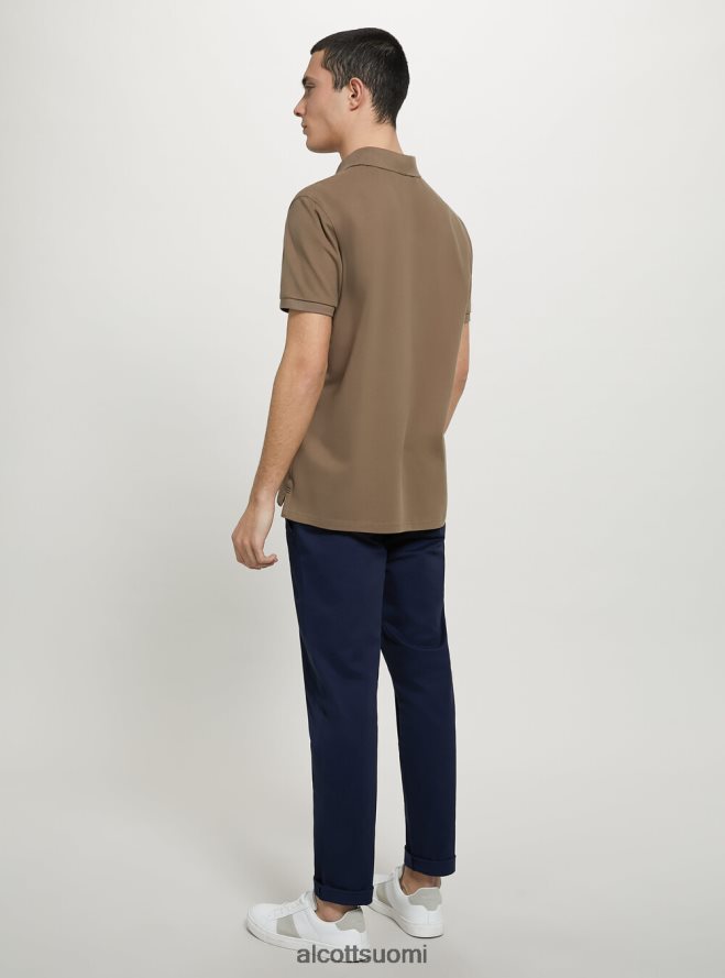 vaatetus fi Alcott miehet puuvillainen pikee poolopaita brodeerauksella wh3 valkoinen HL28P01176