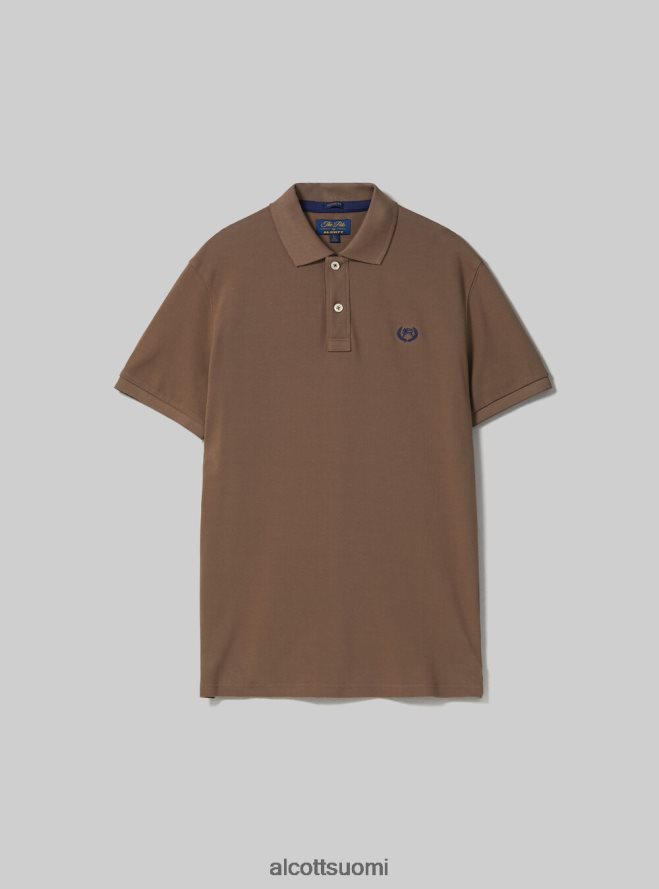 vaatetus fi Alcott miehet puuvillainen pikee poolopaita brodeerauksella wh3 valkoinen HL28P01176