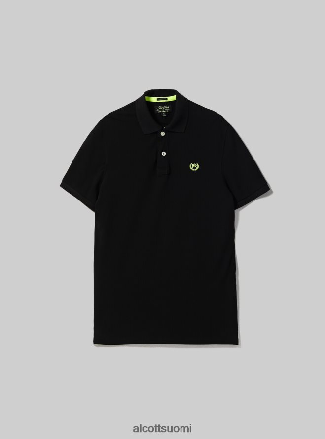 vaatetus fi Alcott miehet puuvillainen pikee poolopaita brodeerauksella wh3 valkoinen HL28P0669