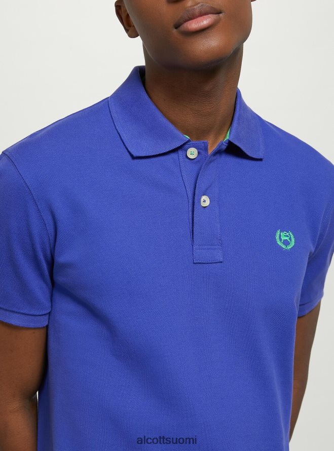 vaatetus fi Alcott miehet puuvillainen pikee poolopaita brodeerauksella wh3 valkoinen HL28P0690