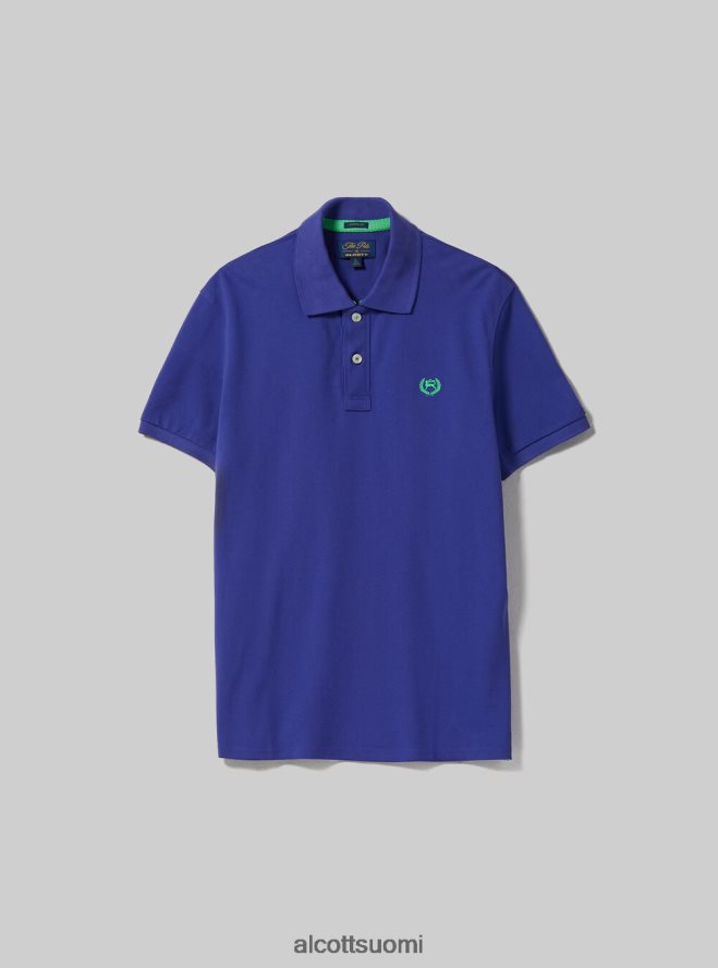 vaatetus fi Alcott miehet puuvillainen pikee poolopaita brodeerauksella wh3 valkoinen HL28P0690